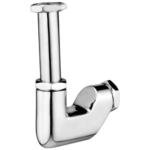 K3 Cp Bottle Trap Pipe With 12" Pipe P-trap - Bottle Trap P-trap | Brass | Chrome