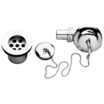 K3 Cp Tub Over Flow With Chain Plug40mm - Lpug 40mm | Ss 304 | Chrome
