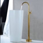 K3 Cp Single Lever Mixture Floor Mounted Gold ( Bristo ) - Bristo | Brass | Gold