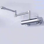 K3 Wall Sink Mixture Single Lever With Moveable Neck&moveable Permix (geoff) - Geoff | Brass | Chrome