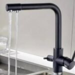 K3 Center Hole Kitchen Mixture With R-o Tap Black Matt (galaxy) - Galaxy | Brass | Black Matt