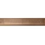 K3 Drainer 4"x24" Ss304 Rosegold Side Hole(flora) - Flora | Ss 304 | Rosegold | Plain | 4"24"
