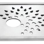 K3 Grating 8"x8" Square Ss Matt Plain(sunshine) - Sunshine | Ss 304 | Matt | Plain | 8"8"