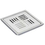K3 Grating 5"x5" Ss304 Plain(flora) - Flora | Ss 304 | Chrome | Plain | 5"5"