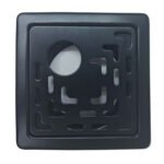 K3 Grating 5''x5'' Square Ss Blackmatt Hole (blanco Ferry) - Ferry Blanco | Ss 204 | Black Matt | Hole | 5"5"