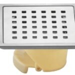 K3 Grating 5"x5" Square Ss Cockroach Pvc Flip Hole(arose) - Arose | Ss 204 | Matt | Hole | 5"5"