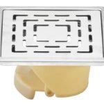 K3 Grating 5"x5" Square Ss Cockroach Pvc Flip Hole(ferry) - Ferry | Ss 204 | Matt | Plain | 5"5"