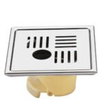 K3 Grating 5"x5" Square Ss Cockroach Pvc Flip Hole(flora) - Flora | Ss 204 | Matt | Hole | 5"5"