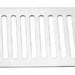 K3 Grating 12"x12" Ss Square (horizontal) - Horizontal Square | Ss 204 | Glossy | Plain | 12"x12"