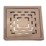 K3 Grating 6"x6" Square Ss 304 Plain Rosegold( Ferry) - Ferry | Ss 304 | Rosegold | Plain | 6"6"