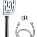 K3 Cp Tele Shower With Tube&hook( Aztec Fox) - Fox Alive | 1.5 Mtr | Chrome | Abs,brass&ss | Single Flow | Fox