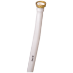 K3 Connection 4 Ft 3/4" Pipe - Connection Pipe | White, Chrome | Pvc,rubber,thread,brass | (3/4")