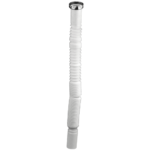 K3 Pvc Flexible Waste Pipe Brass Nut (1-1/4") - Waste Pipe | White, Chrome | Pvc,brass | (1-1/4")