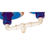 K3 Kitchen Sink Jali (connector) - Connector | Pvc | Chrome