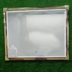 K3 Led Mirror Stainless Steel Gold 24x30 - Budha | S/s,pvc,mirror Led | Gold & Mirror | 24"x 30"