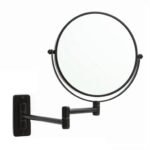K3 Brass Magnifying Mirror Blackmatt (balio) - Balio | Brass | Black Matt | 8"*8"