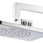 K3 Fillpside 8''12'' O/ H Multi Flow - Over Head Shower | Rectangle | Filipside | 8"12" | Abs | Chrome | Multi Flow