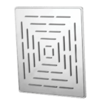 K3 Fox 12''12'' O/ H Shower - Over Head Shower | Square | Fox | 12"12" | Ss304 | Chrome | Single Flow