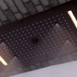 K3 Celling Shower Cp Ss304 Multiflow 4 Functions 12''x24''(fyres) - Fyres | Rectangle | Fyres | 12"24" | Ss304 | Black | Multi Flow