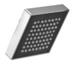 K3 Black Jq O/ H Shower With Arm - Over Head Shower | Square | Black Jq | 4"4" | Abs,brass&ss | Chrome | Single Flow