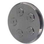 K3 Tesla 5'' ( R ) O/ H With Arm - Tesla | Round | Tesla | 5" | Ss304 | Chrome | Single Flow