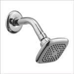 K3 Bell White O/ H Shower With Arm - Over Head Shower | Square | Bell White | 5''5'' | Abs, brass & ss | Chrome | Multi Flow