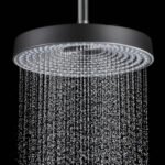 K3 Abs Cp Over Head Shower Singleflow 6'' Round(erica) - Erica | Round | Erica | 6" | Abs | Black | Single Flow