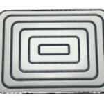 K3 Abs Cp Overhead Shower 8"x10"(hexel) - Hexel | Rectangle | Hexel | 8"10" | Abs,brass&ss | Grey&chorme | Single Flow