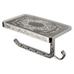 K3 Paper Holder With Mobilestand&hook (walter) - Paperholder With Mobilestand&hook (walter) | Brass&zincalloy | Chrome