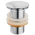 K3 Cp Popup Waste Coupling 4" - Popup | Brass | Chrome