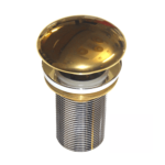 K3 Gold Popup Waste Coupling Brass 1-1/4"x10" - Waste Coupling | Brass | Gold, Chrome | (1-1/4)"x10"