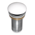 K3 White Popup Waste Coupling Brass 1-1/4"x10" - Waste Coupling | Brass, Ceramic | White, Chrome | (1-1/4)"x10"