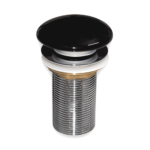 K3 Black Popup Waste Coupling Brass 1-1/4"x10" - Waste Coupling | Brass, Ceramic | Black, Chrome | (1-1/4)"x10"
