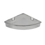 K3 Corner Rack Ekko 12 " X 12 " Poly - Corner Rack Ekko Poly | Brass | Unbreakable Abs White & Glossy | 12"12" | Ekko