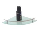 K3 Glass Corner 12 " X 12 " Jack - Glass Corner Jack | Glass & Brass | Frosted Glass & Chrome | 12"12" | Jack