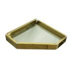 K3 Ss Glass Corner 10''x10''gold - Wesda | Ss204 | Gold | 10"10" | Wesda