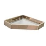 K3 Ss Glass Corner 10x10 Rosegold - Wesda | Ss204 | Rose Gold | 10x10 | Wesda