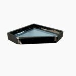 K3 Ss Glass Corner 10x10 Black - Wesda | Ss204 | Black | 10"10" | Wesda