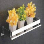 K3 Stainless Steel Shelf 5"x18" - Corner Shelf | Ss204 | Glossy | 18"5" | Steel Shelf 5"x18"