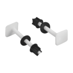 K3 Pvc Hinges One Piece Toilet Seat Cover (square Type ) - Toilet Seat Hinges | White | Pvc | Square Type