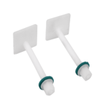 K3 Pvc One Piece Toilet Seat Cover Hinges ( X - Big Square Long Legs ) - Toilet Seat Accessories | White | Pvc,rubber | N/a