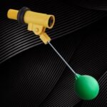 K3 Ptmt Ball Cock With Rod And Ball 1/2" Excel - Toilet Seat Accessories | Yellow | Ptmt | (1/2")