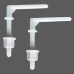 K3 Pvc Single Toilet Seat Cover Hinges ( L-type ) - Toilet Seat Accessories | White | Pvc,rubber | N/a