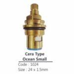 K3 Bib Cock Disc (cera Type Ocean Small 24x15mm) - Spare Parts Accessories | Yellow | Brass,stone & Silicon