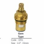 K3 Concealed Disc (1/2" 8.8.) Gem - Spare Parts Accessories | Yellow | Brass,stone & Silicon