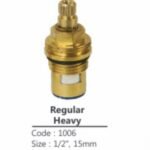 K3 Bib Cock Disc (1/2") H - Spare Parts Accessories | Yellow | Brass,stone & Silicon