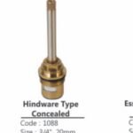 K3 Disc Concealed (hindware 3/4") - Spare Parts Accessories | Yellow | Brass,stone & Silicon