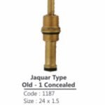 K3 Concealed Spandle (3/4") Nova - Spare Parts Accessories | Yellow | Brass,stone & Silicon