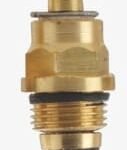 K3 Spendle 15mm Lock Type (extra Heavy Bib Cock ) - Spare Parts Accessories | Yellow | Brass & Rubber