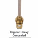 K3 Concealed Disc (1/2") - Spare Parts Accessories | Yellow | Brass,stone & Silicon